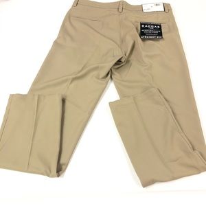 Haggar Men's Tan Dress Pants 34 NWT